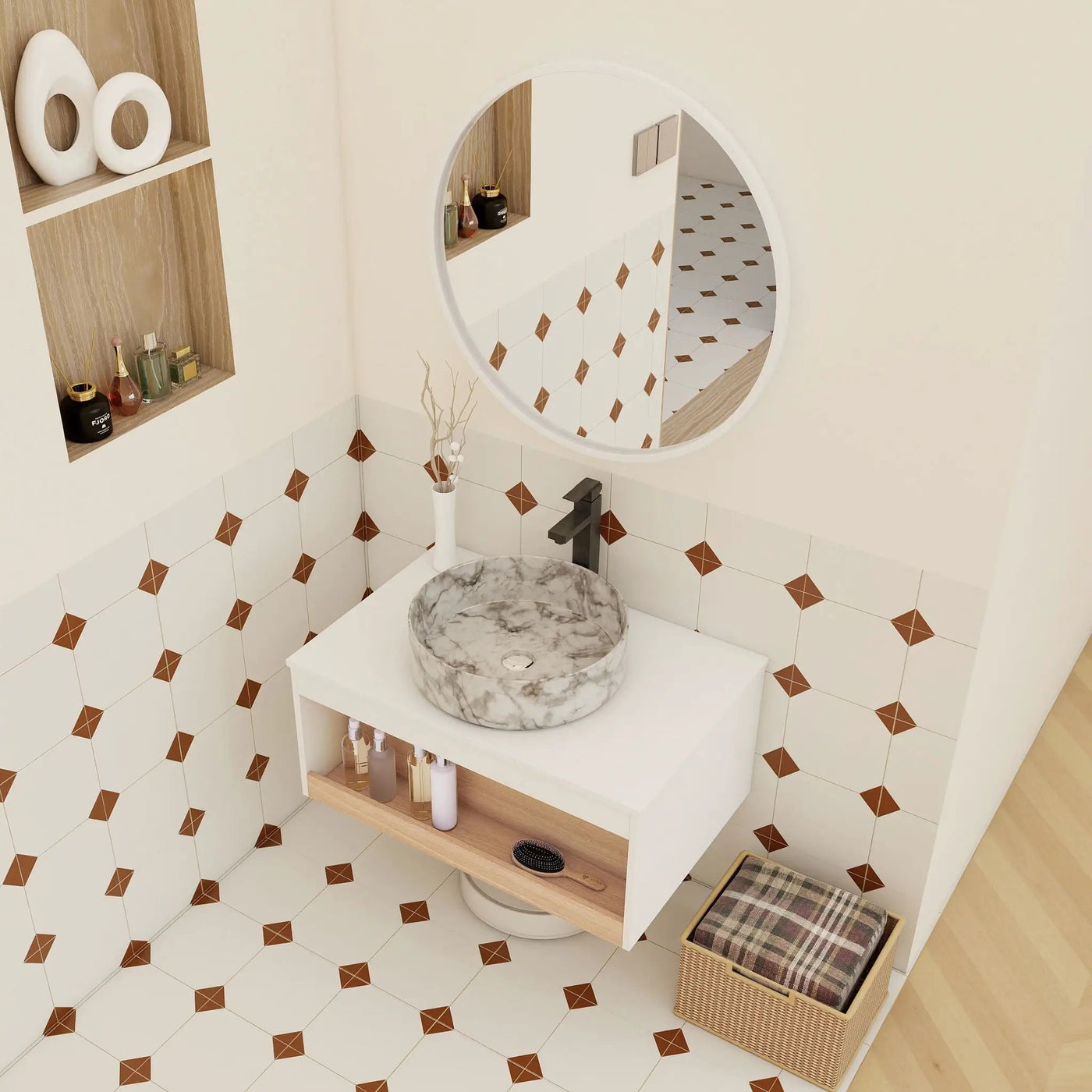 Floating Bathroom Vanity With Vessel Sink by HouseOfZazla