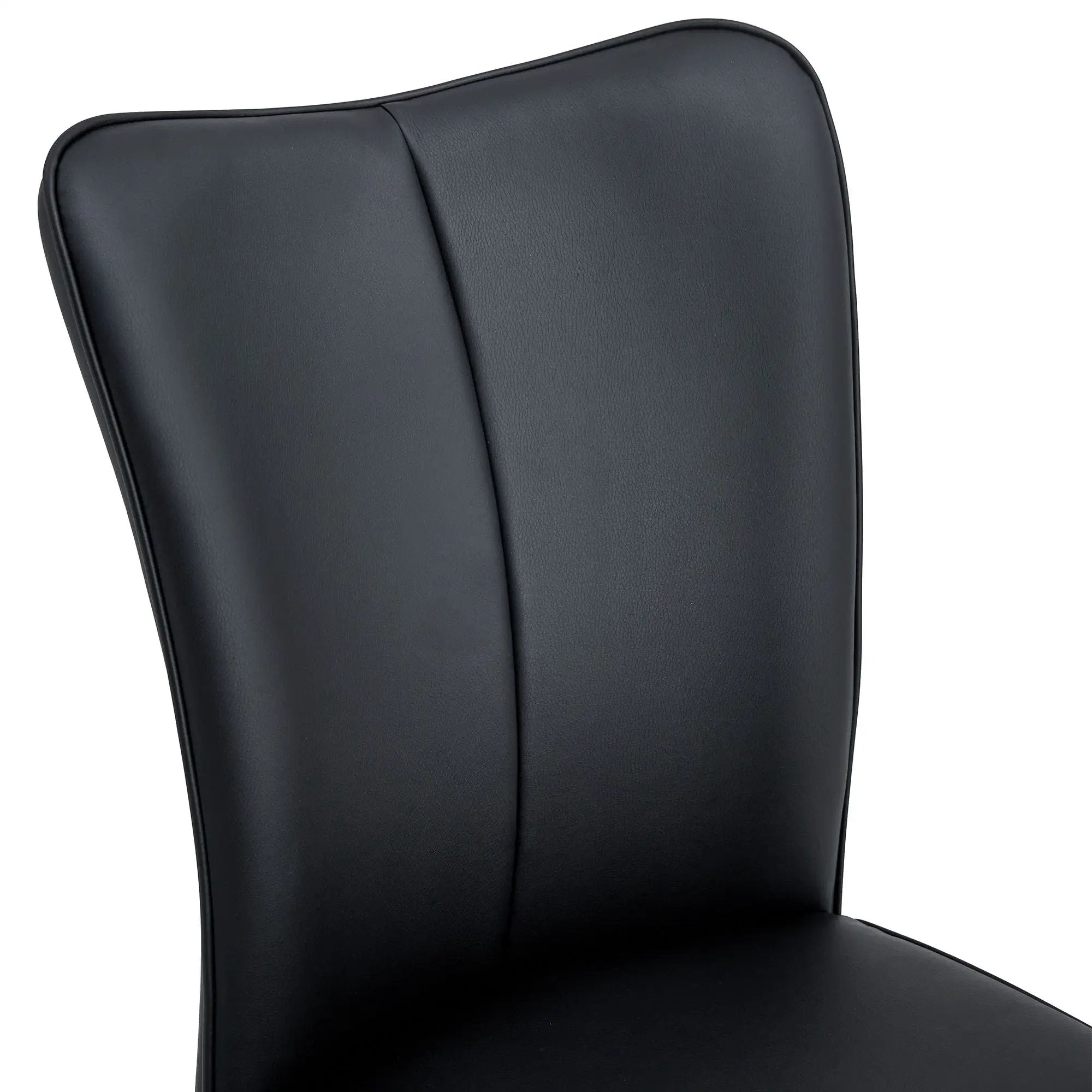 Modern Chair Set 4 Pieces With Vertical Backrest Design For Kitchen And Living Rooms - Black by HouseOfZazla