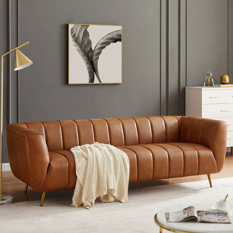 Ava - Sofa - Gold / Tan by HouseOfZazla
