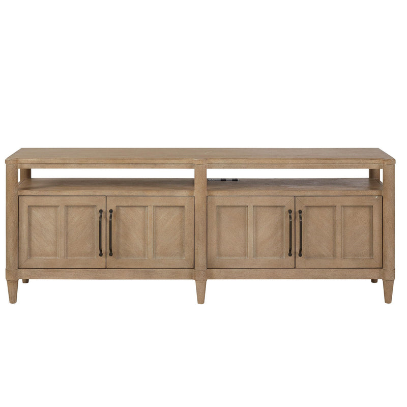 Entertainment Console with Storage - Sand Finish