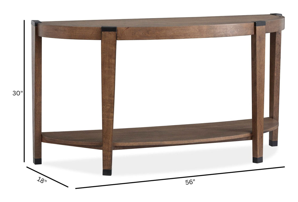 Kaysen - Demilune Sofa Table - Wallaby, photo 7 of 7