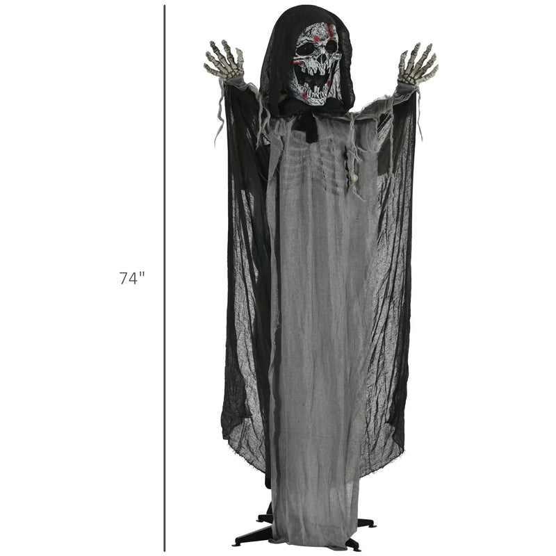74" Animated Skeleton Witch of the Haunted Hollow by HouseOfZazla