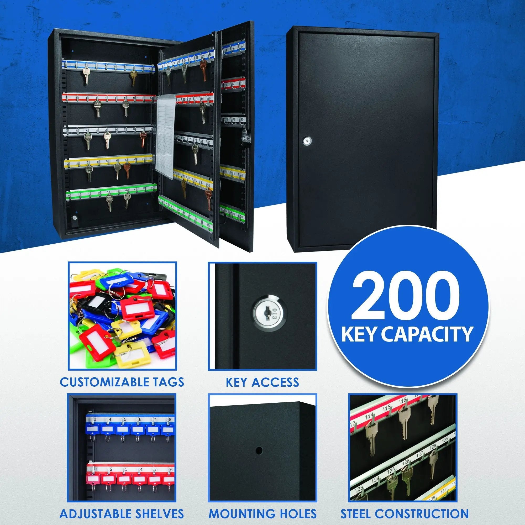Adjustable Key Cabinet With Lock by HouseOfZazla