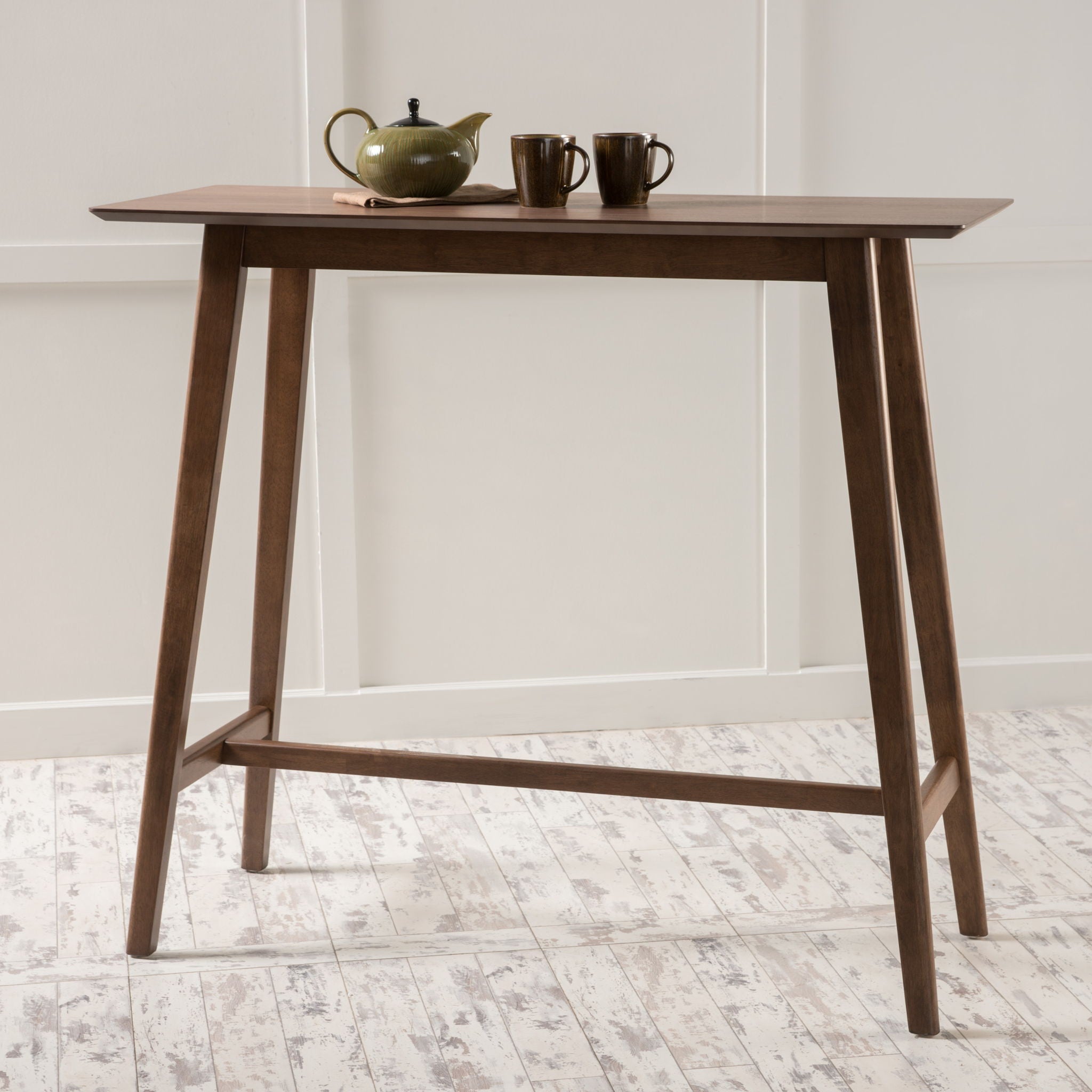 Bar Height Dining Table With Splayed Legs And Elongated Rectangular Top by HouseOfZazla