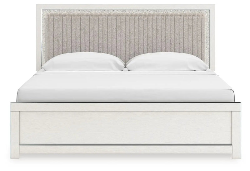 Zuraleus - Upholstered Panel Platform Bed With Roll Slats by Unique Piece Furniture
