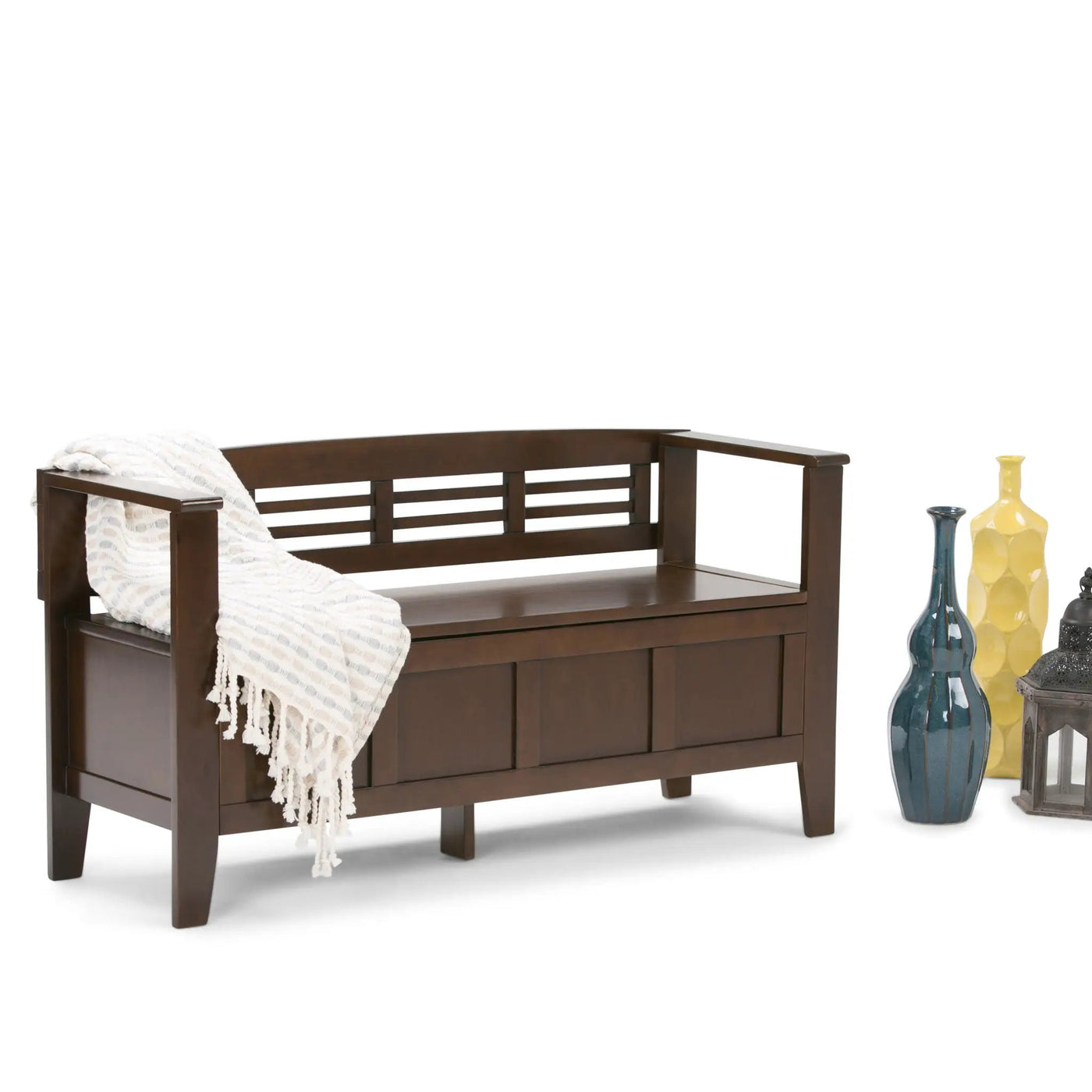 Adams - Entryway Storage Bench Handcrafted by HouseOfZazla