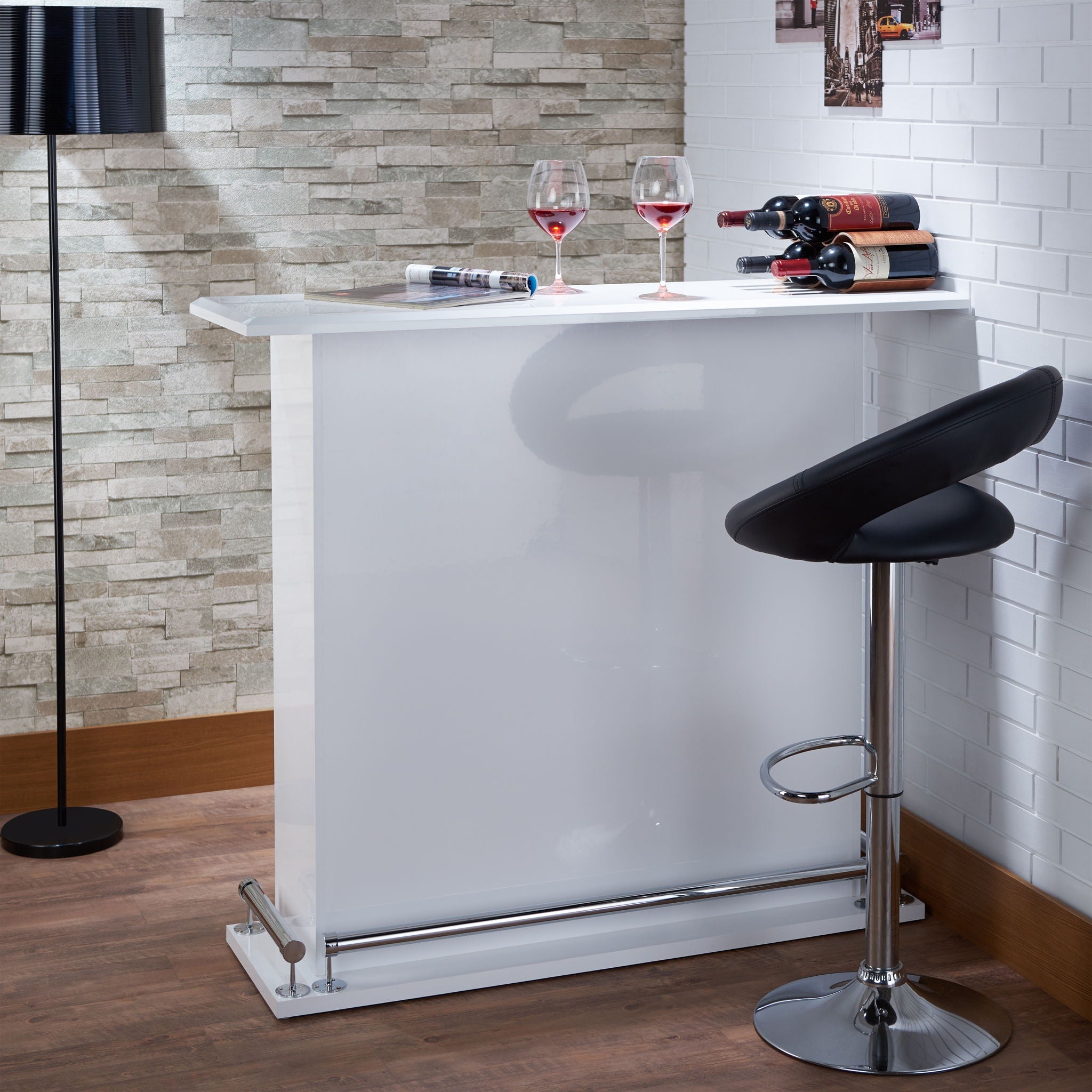 Kite - Bar Table - Gloss White by HouseOfZazla