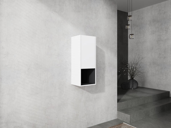 12" Bathroom Side Cabinet with Soft Close Doors - Plywood