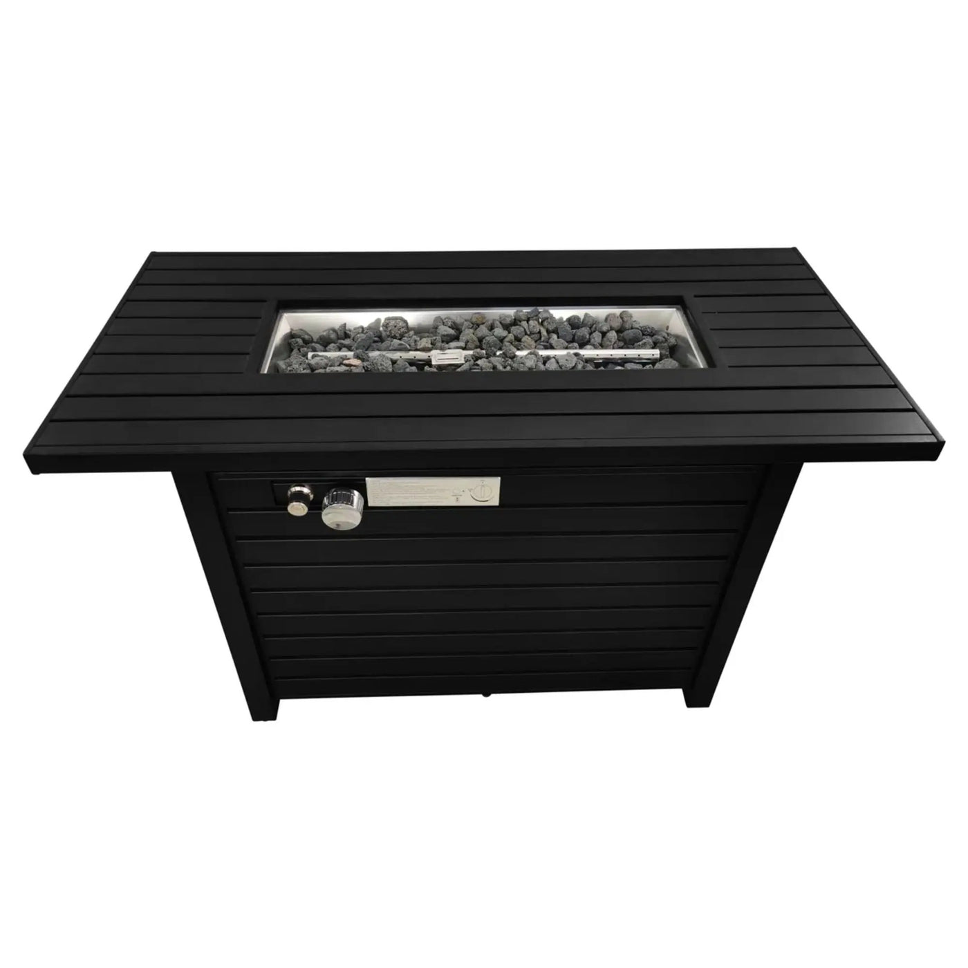 Outdoor Fire Pit Table With Lid Fuel Versatility by HouseOfZazla