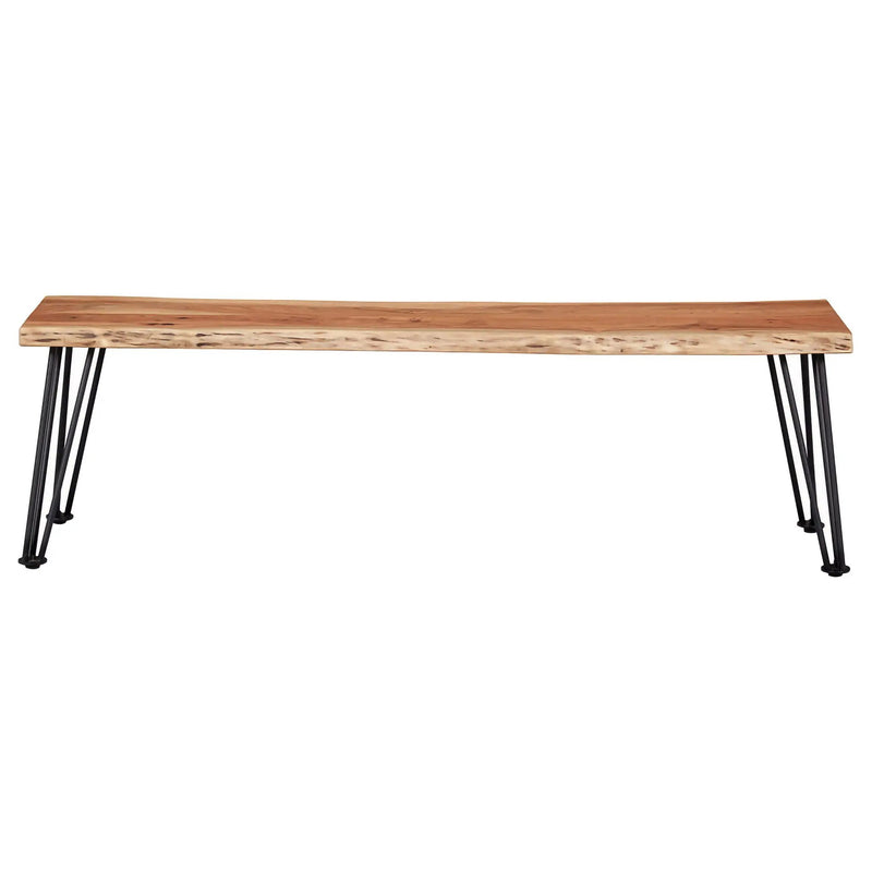 Sherman Wood Dining Bench Natural Acacia by Unique Piece Furniture