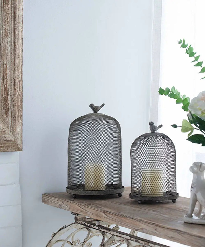 Ophira Sparrow Candle Holders (Set of 2) - Antique Gray by Unique Piece Furniture