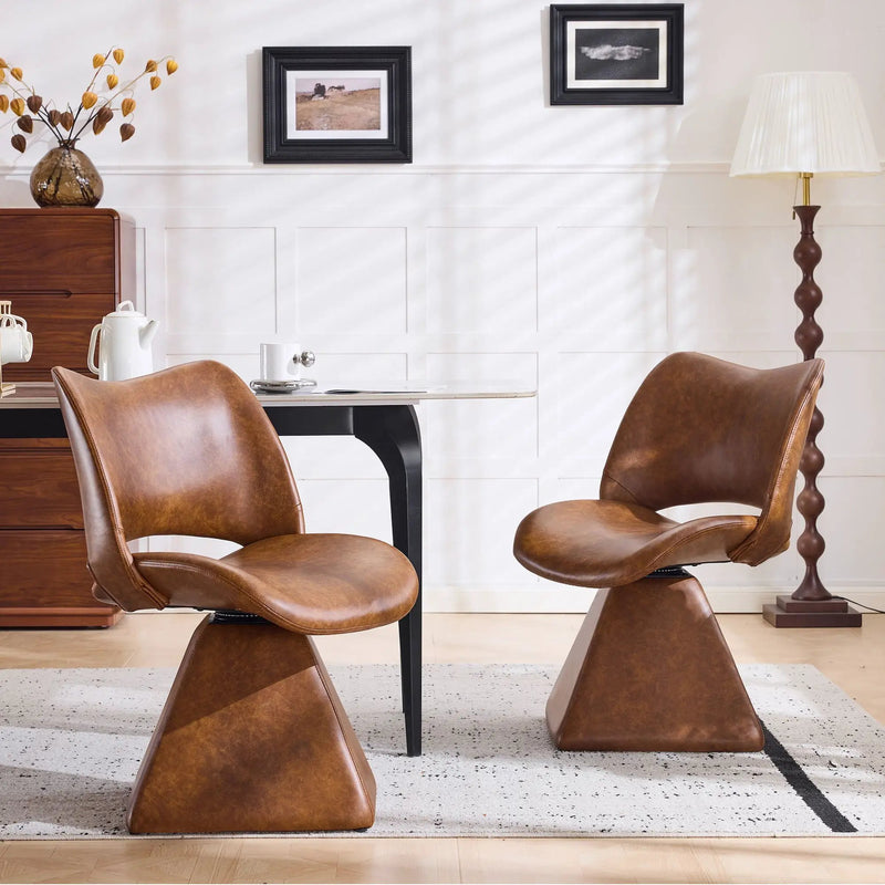 Modern Swivel Dining Chair With High Back by Unique Piece Furniture