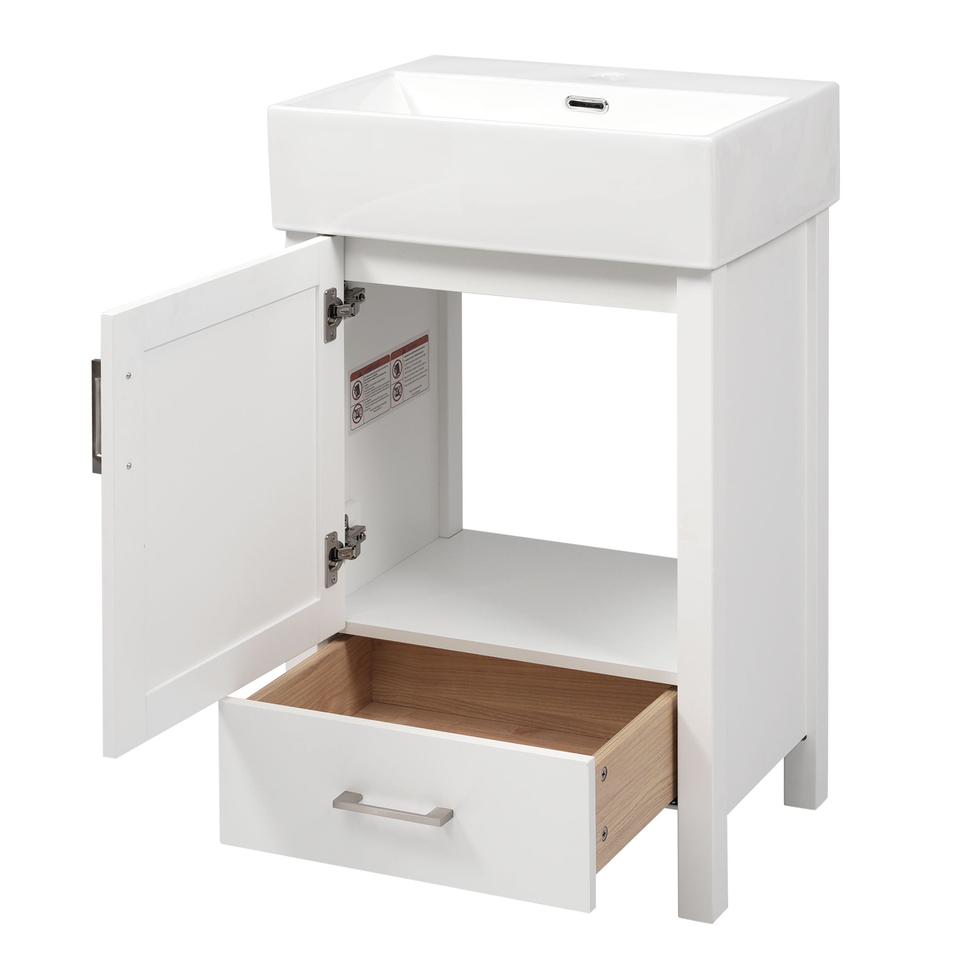 Bathroom Vanity With Sink, Frame And Drawer by HouseOfZazla