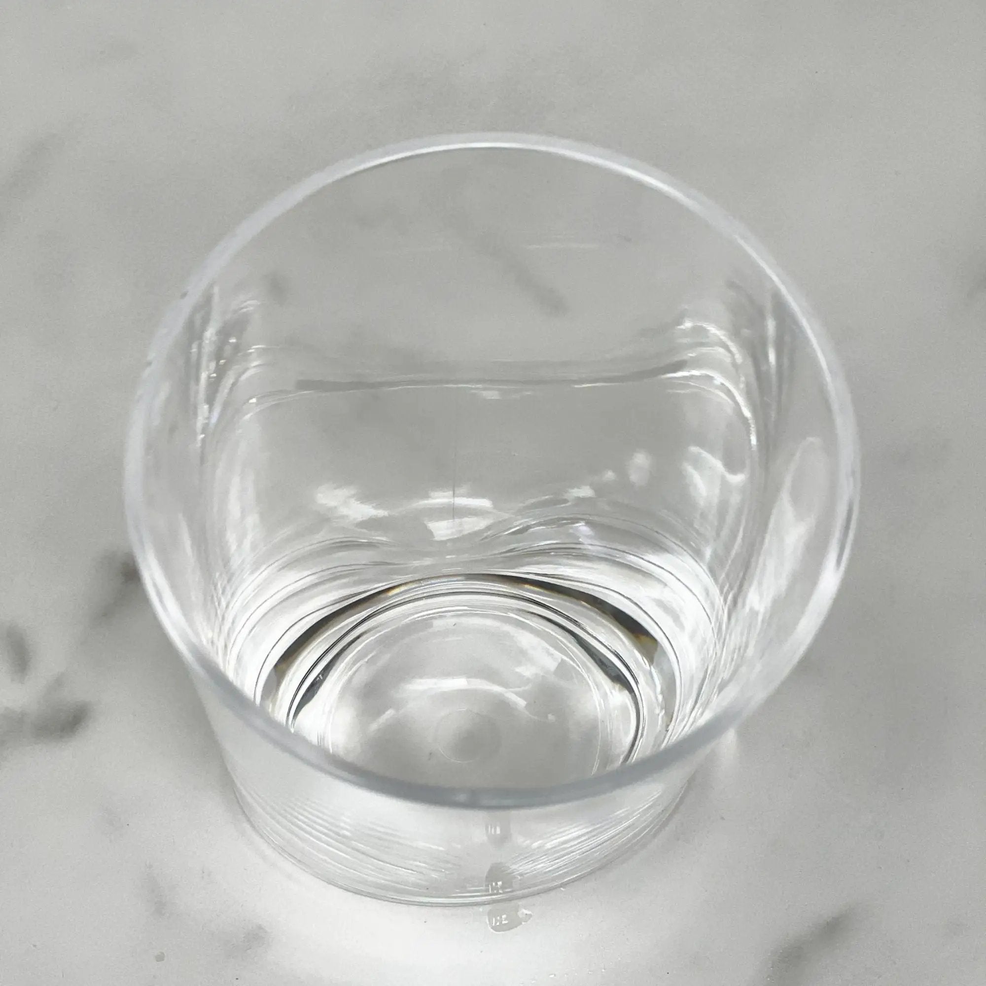 Halo - Leading Ware Oval Acrylic Glasses (Set of 4) Dof, Bpa Free, 12Oz Plastic Drinkware - Clear by HouseOfZazla