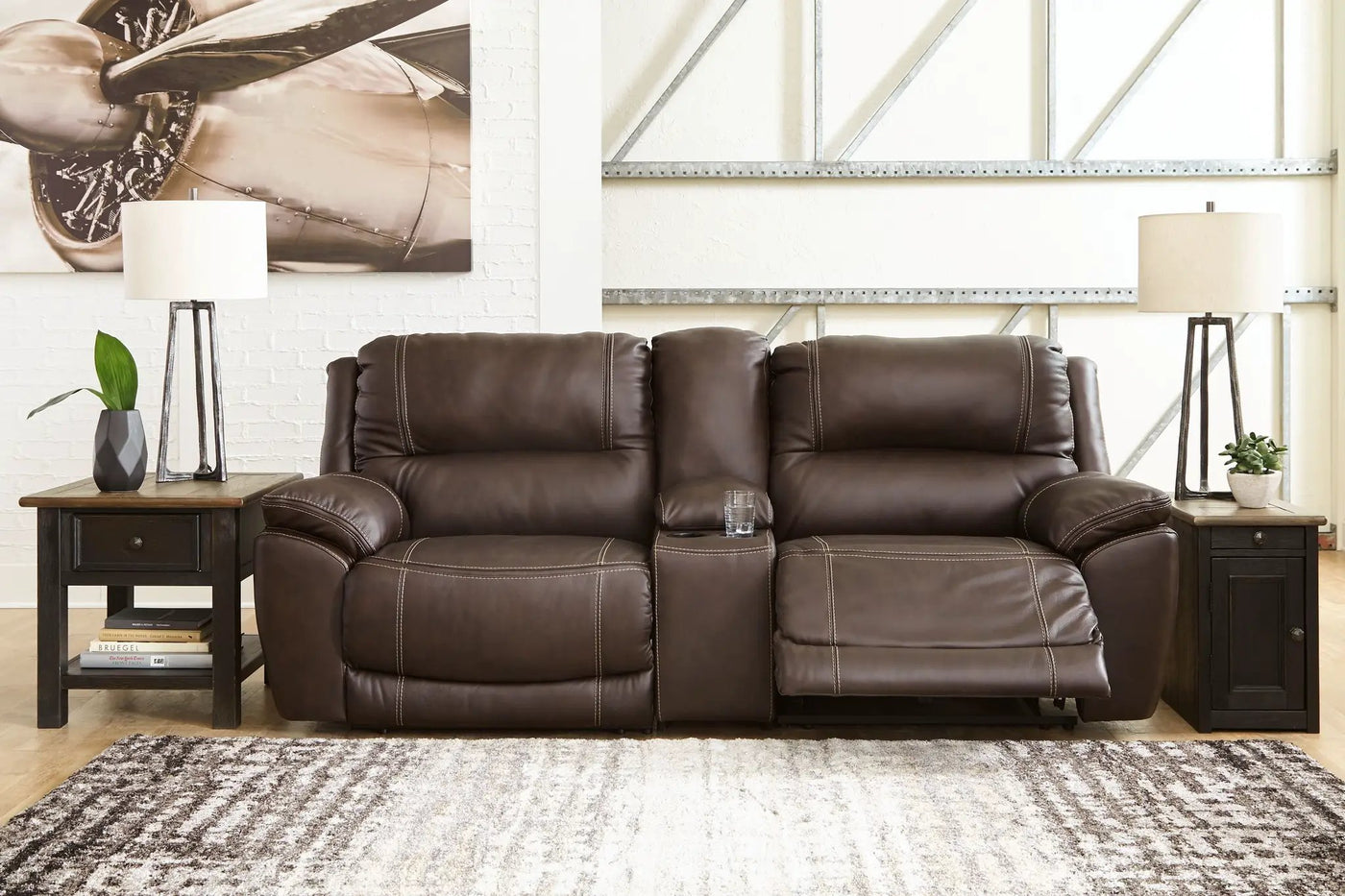 Dunleith - Power Reclining Sectional by Unique Piece Furniture