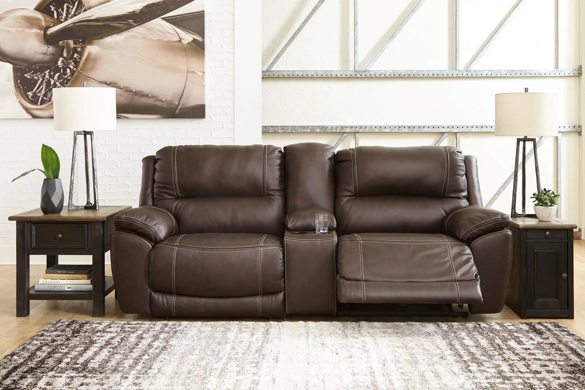 Dunleith - Power Reclining Sectional by Unique Piece Furniture