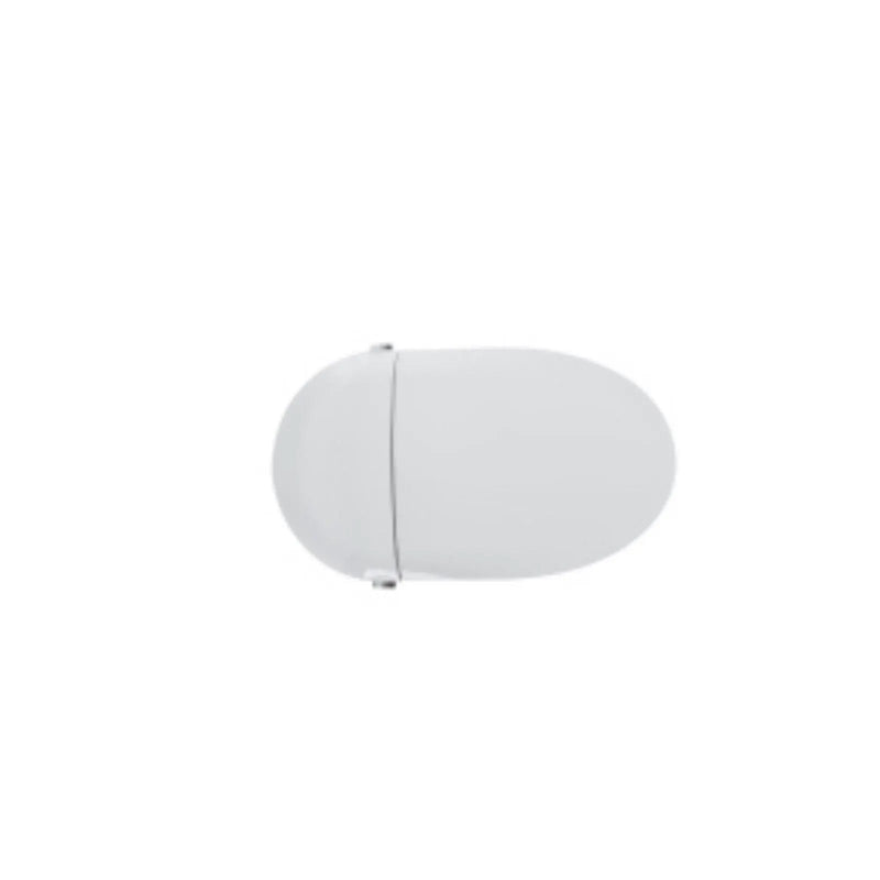 Tankless Smart Toilet With Bidet Built In, 1 Piece, Auto Flush, Auto Open / Close, Heated Seat, Bubble Wash, Warm Water And Dry, Adjustable Temp, Remote Control Side Know - White by HouseOfZazla