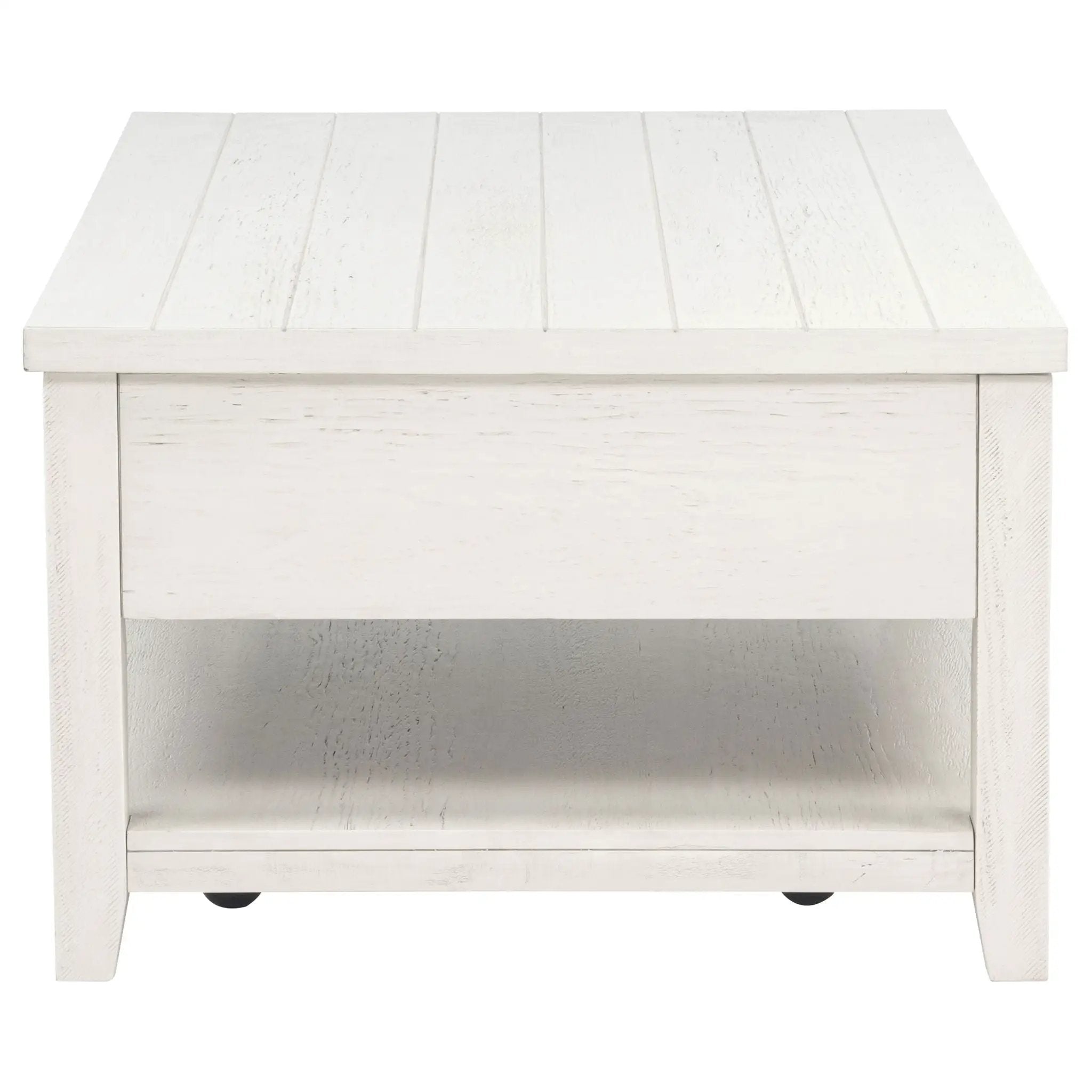 Payne 48-inch Mobile Lift Top Coffee Table Distressed White by Unique Piece Furniture