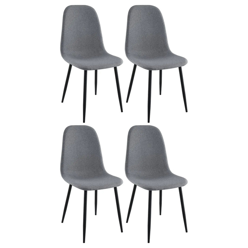 Jazmine - Upholstered Dining Chair (Set of 4) - Gray by HouseOfZazla