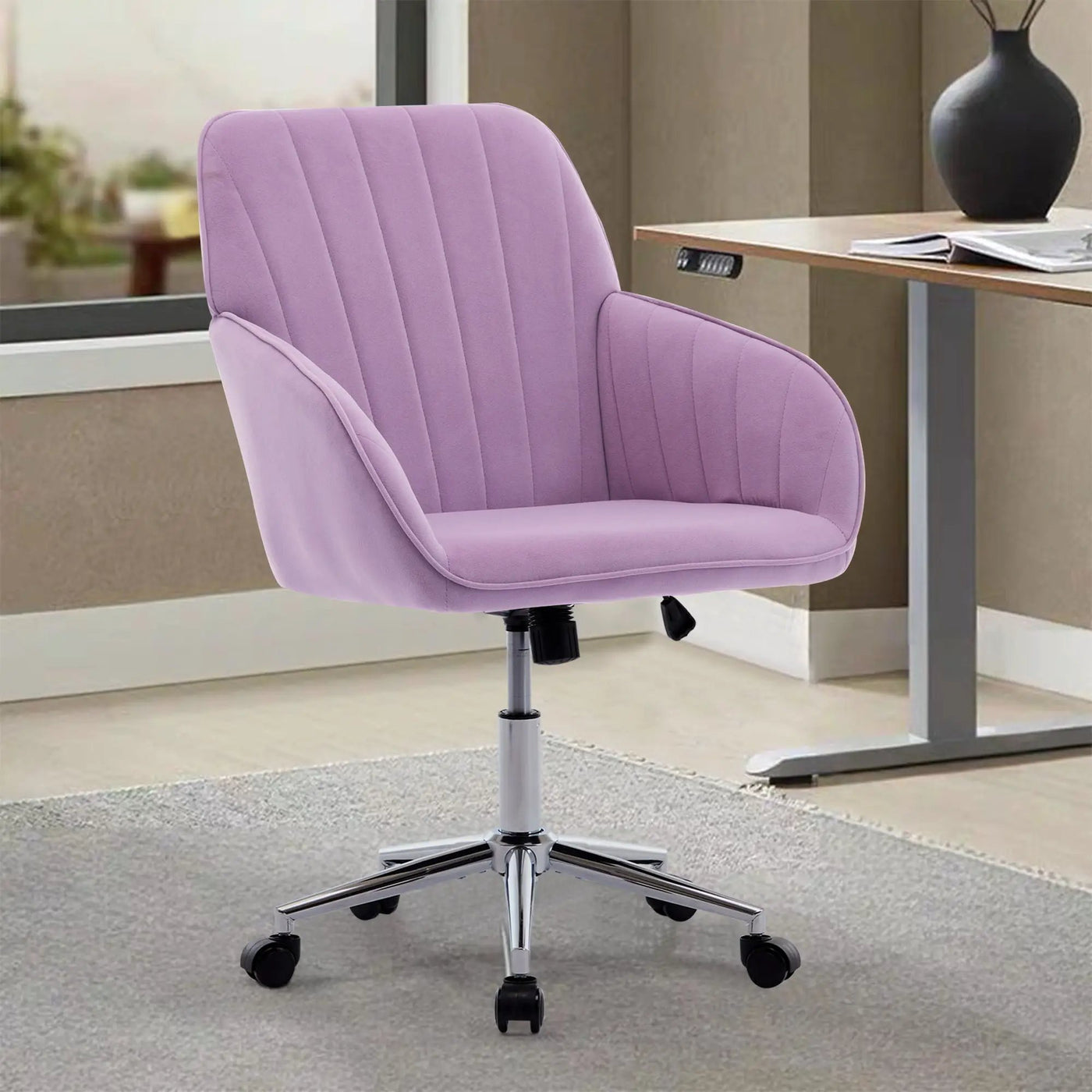 Adjustable Ergonomic Office Chair, Swivel Backrest Seat by HouseOfZazla