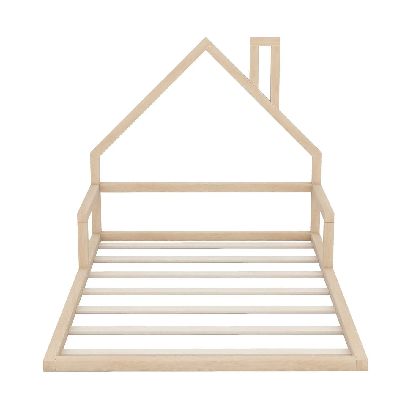 Elegant Floor Bed With House Shaped Headboard by HouseOfZazla