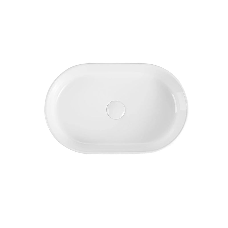 Integrated Oval Ceramic Bathroom Sink by HouseOfZazla