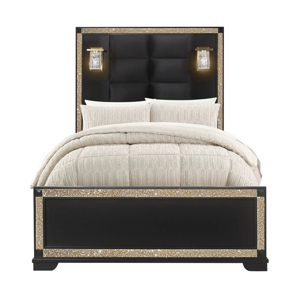 Lively - Bed With Lamps, Elegant Design