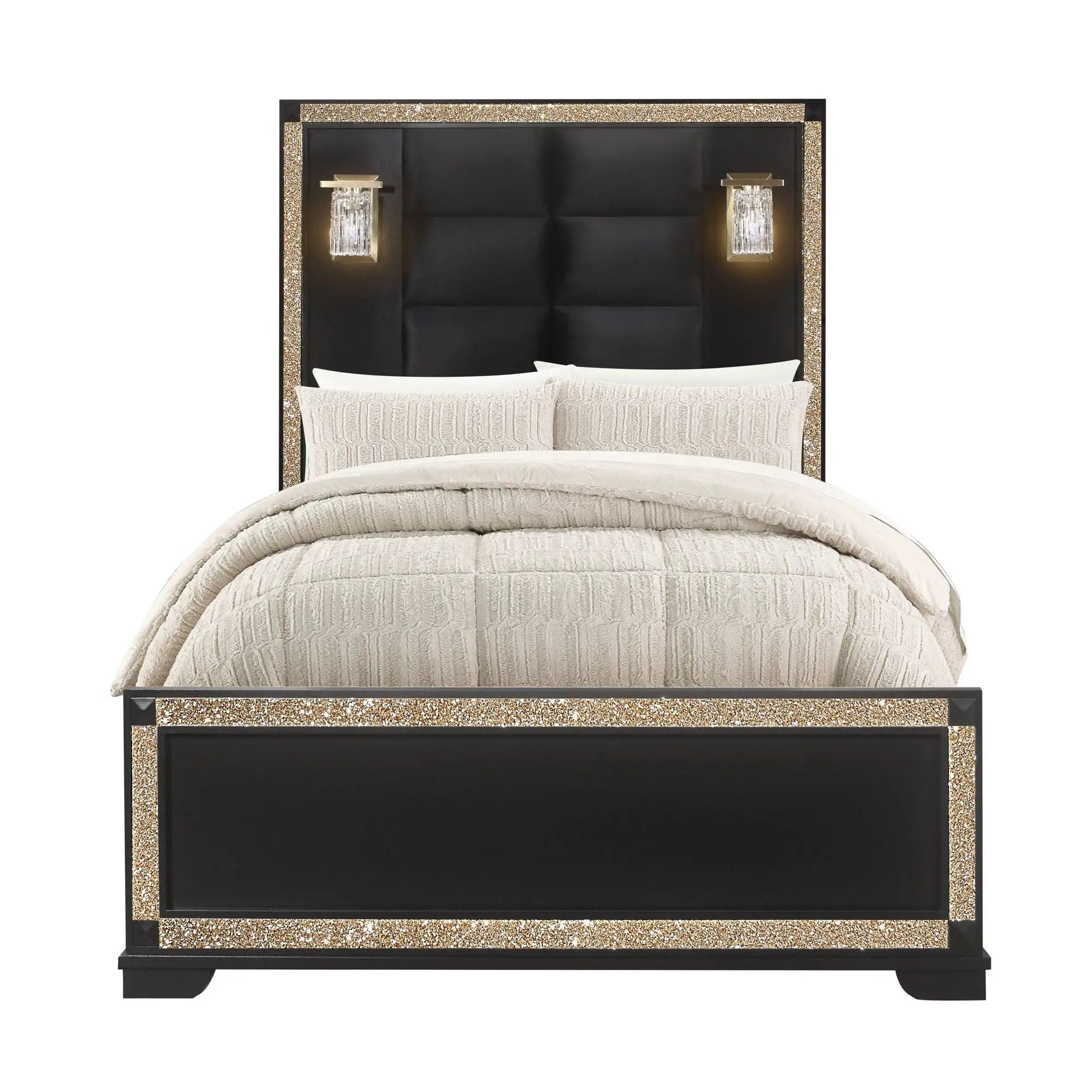 Lively - Bed With Lamps, Elegant Design by HouseOfZazla