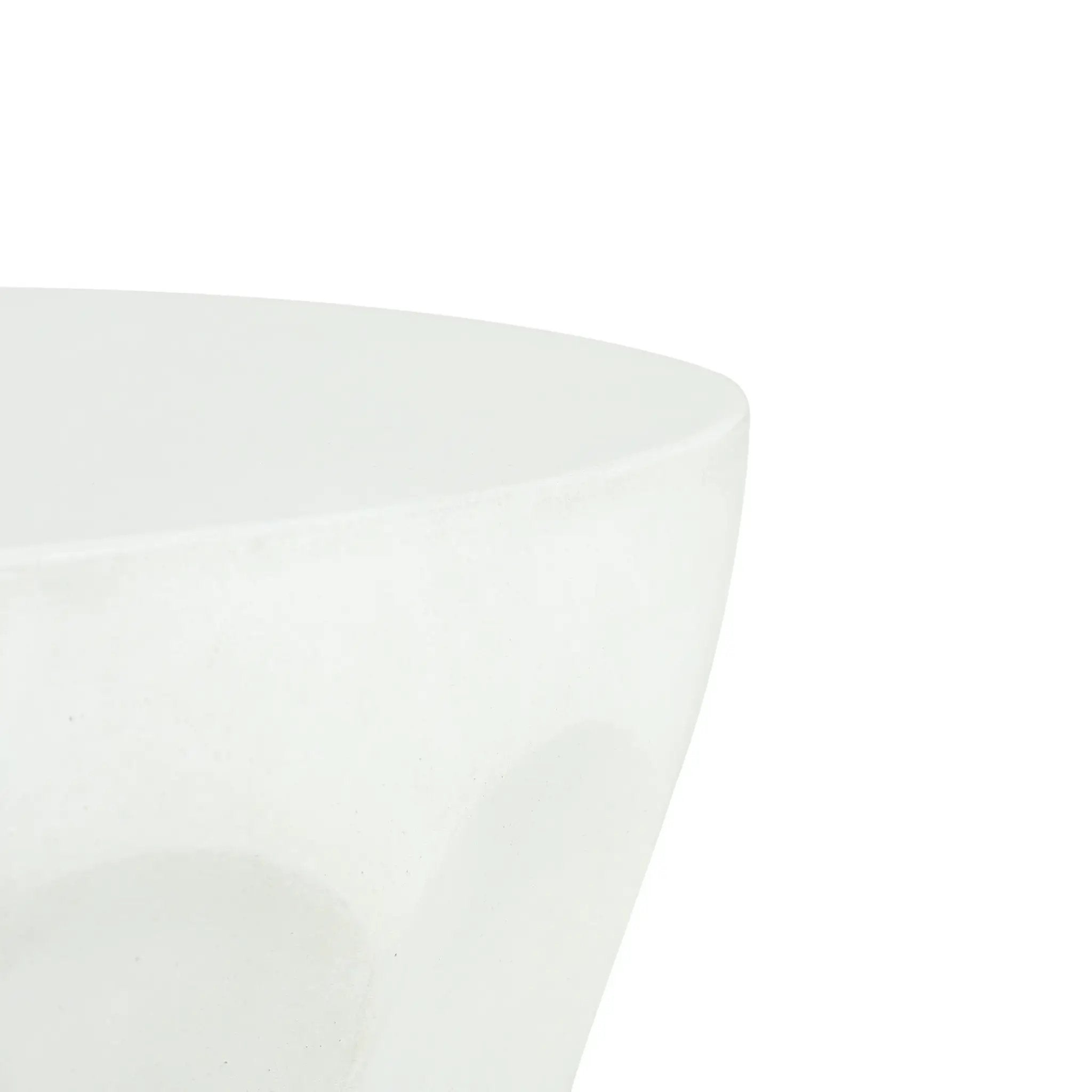 Outdoor Round Concrete Antique White Side Table by HouseOfZazla