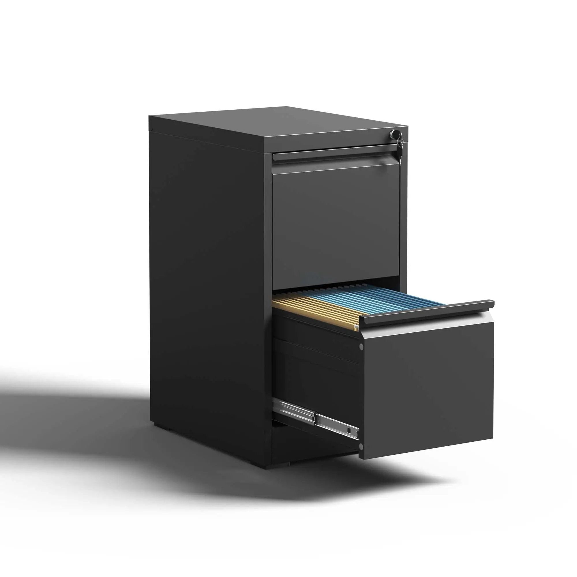 Steel Drawer Vertical File Cabinet With Lock For A4 Legal / Letter Size by Unique Piece Furniture