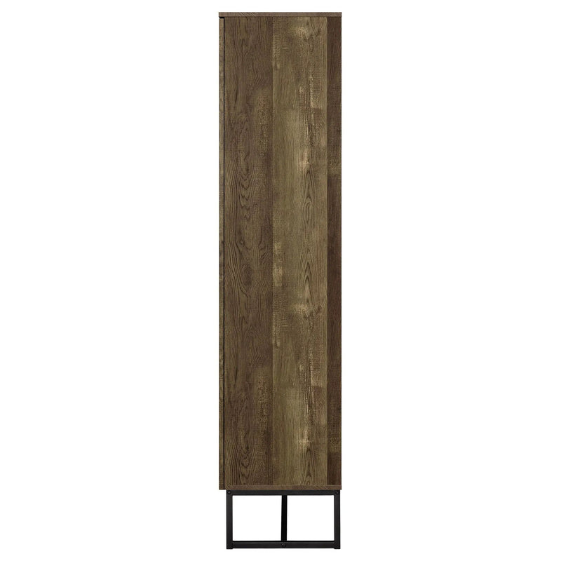 Carolyn 2-door Engineered Wood Accent Cabinet Rustic Oak by Unique Piece Furniture
