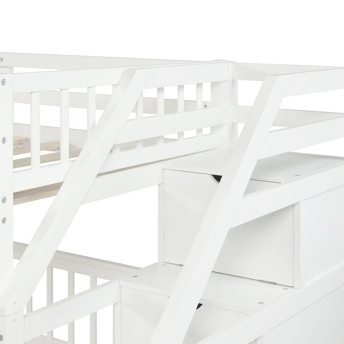 Loft Bed With Staircase And Storage by HouseOfZazla