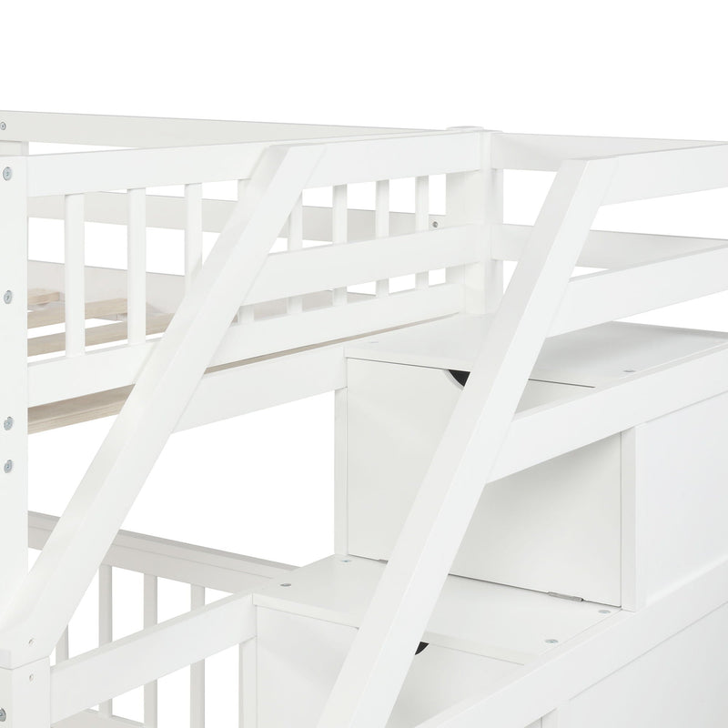 Loft Bed With Staircase And Storage