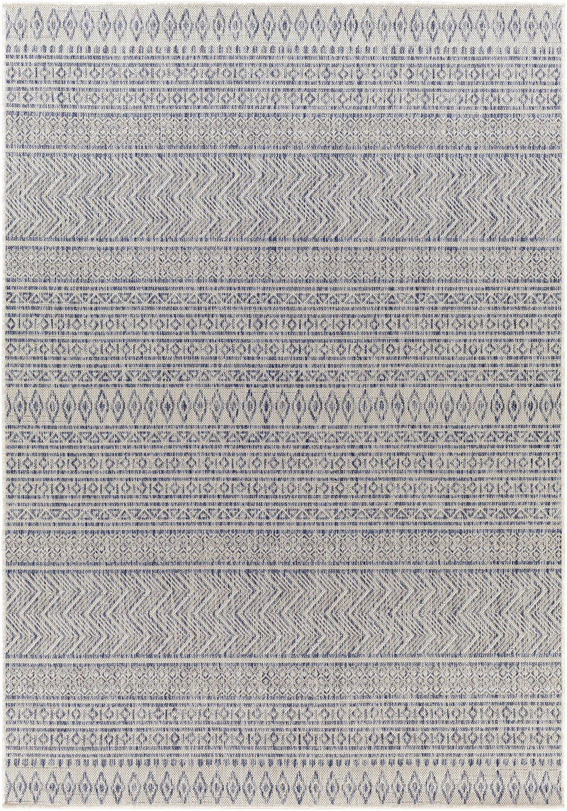Madras Navy All Over Performance Outdoor Rug by Boutique Rugs