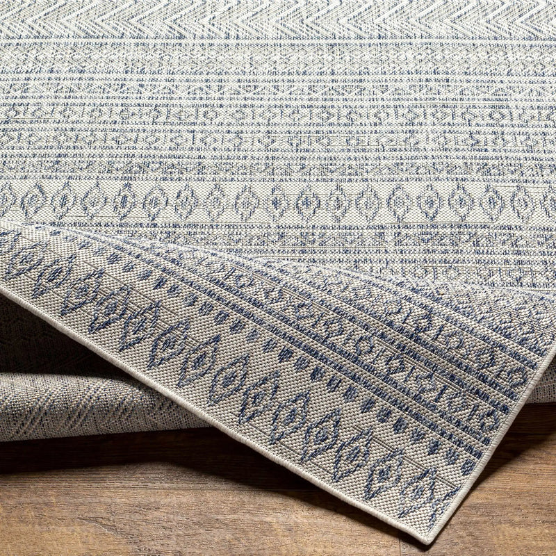 Madras Navy All Over Performance Outdoor Rug by Boutique Rugs