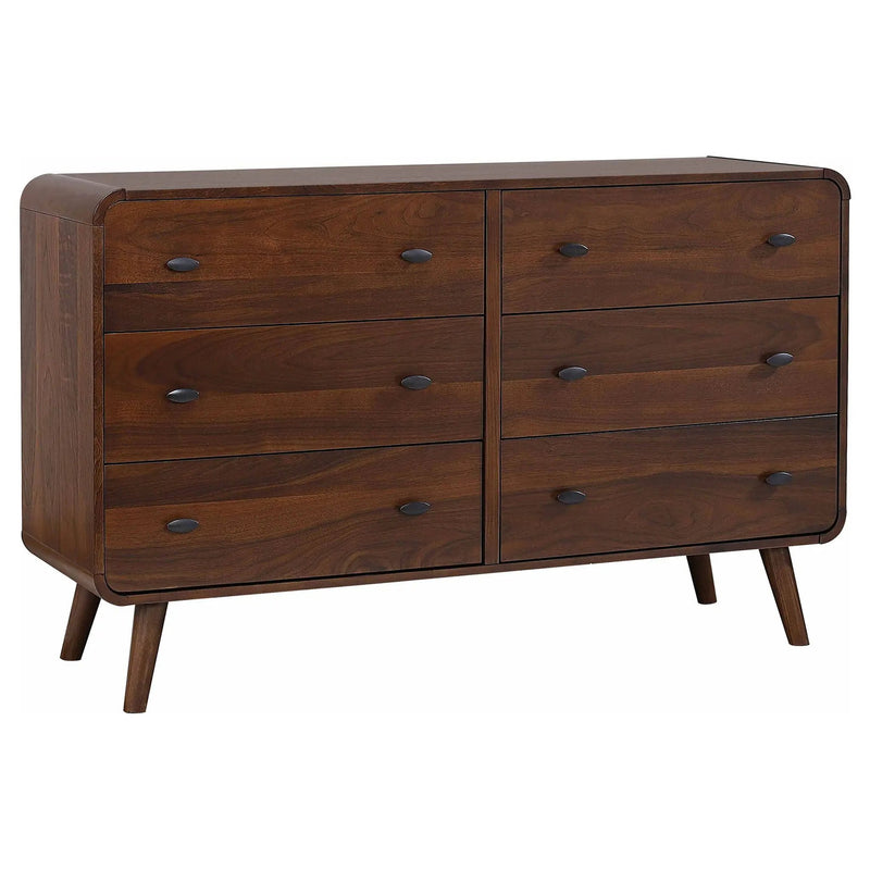 Robyn 6-drawer Bedroom Dresser Dark Walnut by Unique Piece Furniture