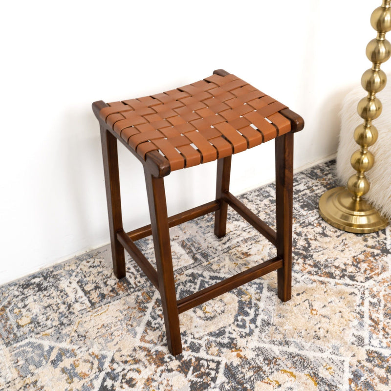 James - Mid-Century Modern Genuine Counter Stool by HouseOfZazla