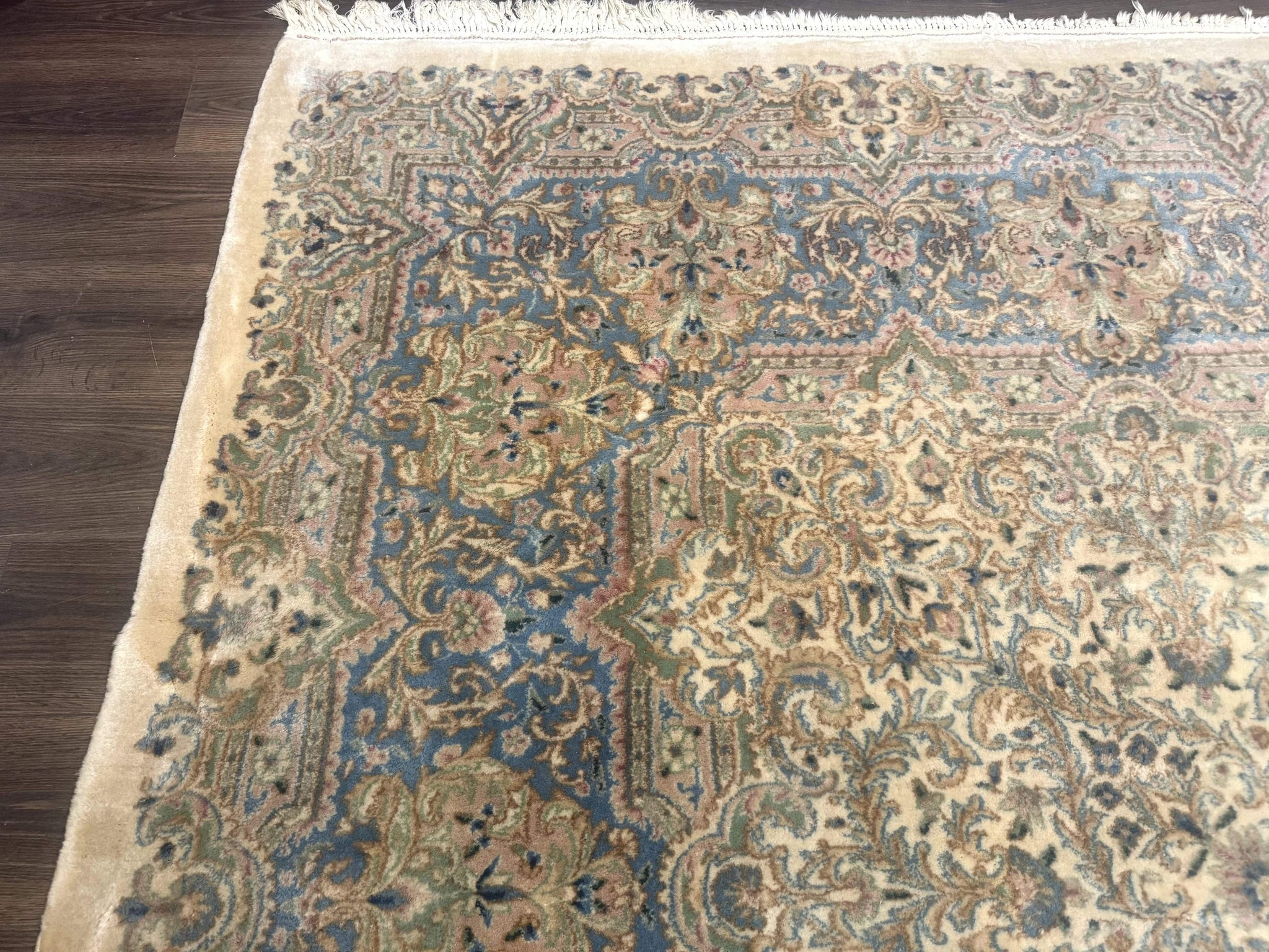 Palace Size Persian Kerman Rug 12x18, Floral Semi Open Field, Signed, Fine 240 KPSI by Jewel Rugs