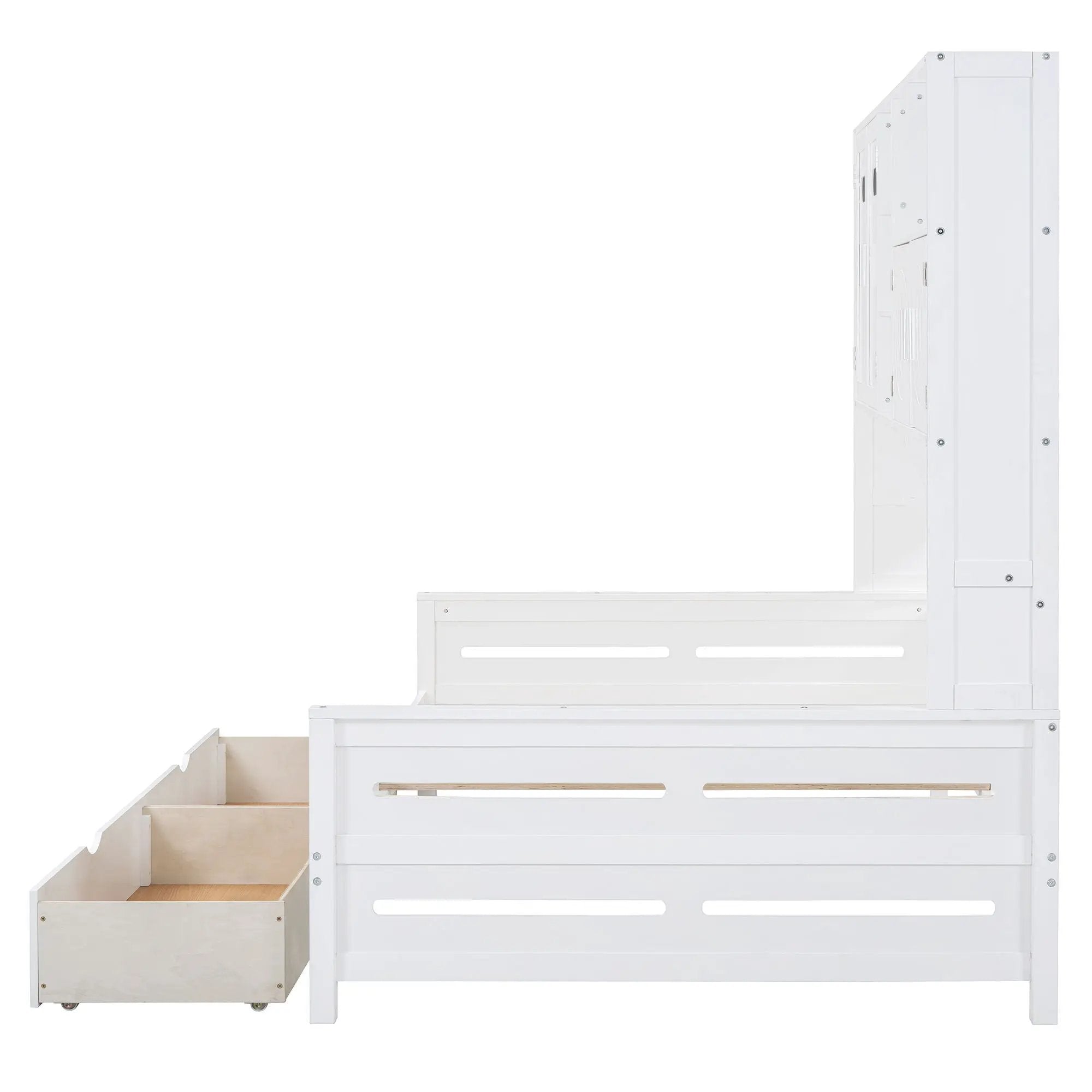 Daybed With All-In-One Cabinet And Shelf by HouseOfZazla