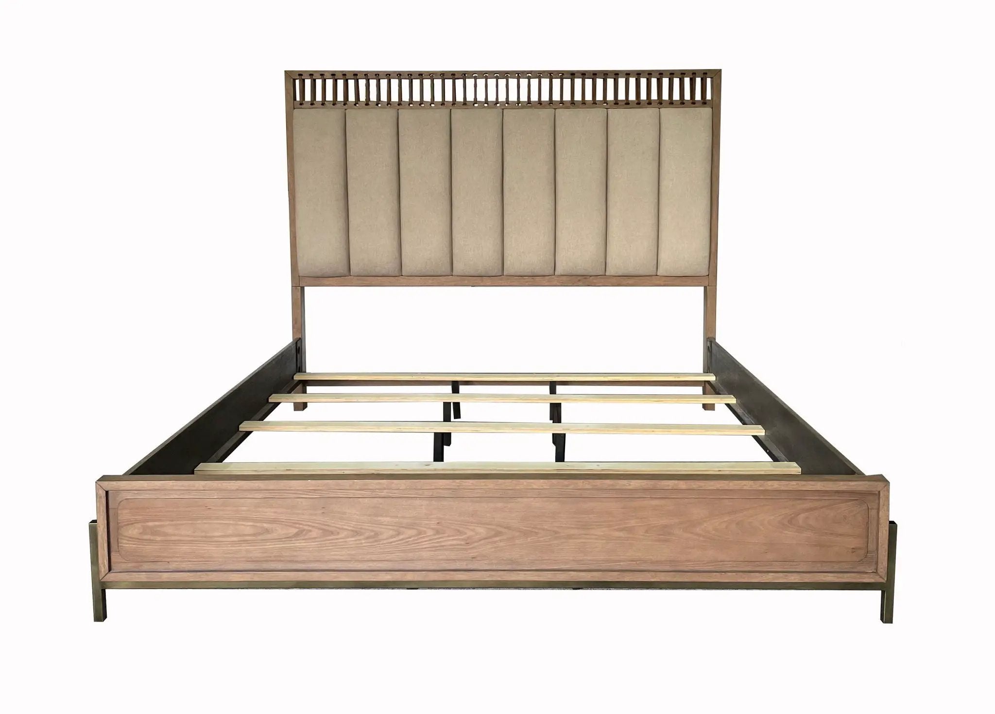 Elegant Design Upholstered And Strap Panel Bed by Unique Piece Furniture