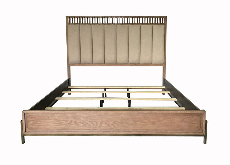 Elegant Design Upholstered And Strap Panel Bed by HouseOfZazla