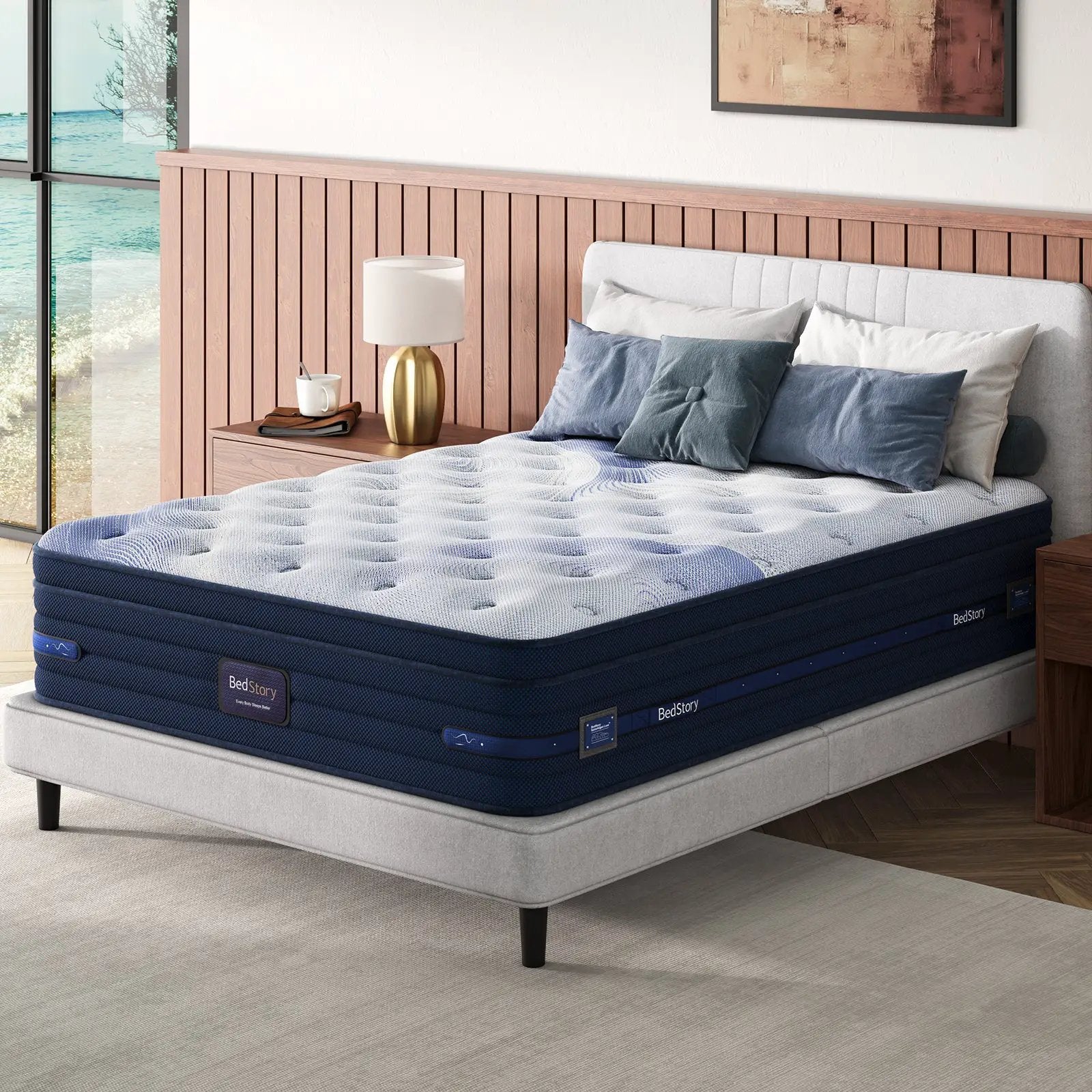 Bedstory Spine Align Pro 13" Twin Firm Cooling Hybrid Mattress by HouseOfZazla