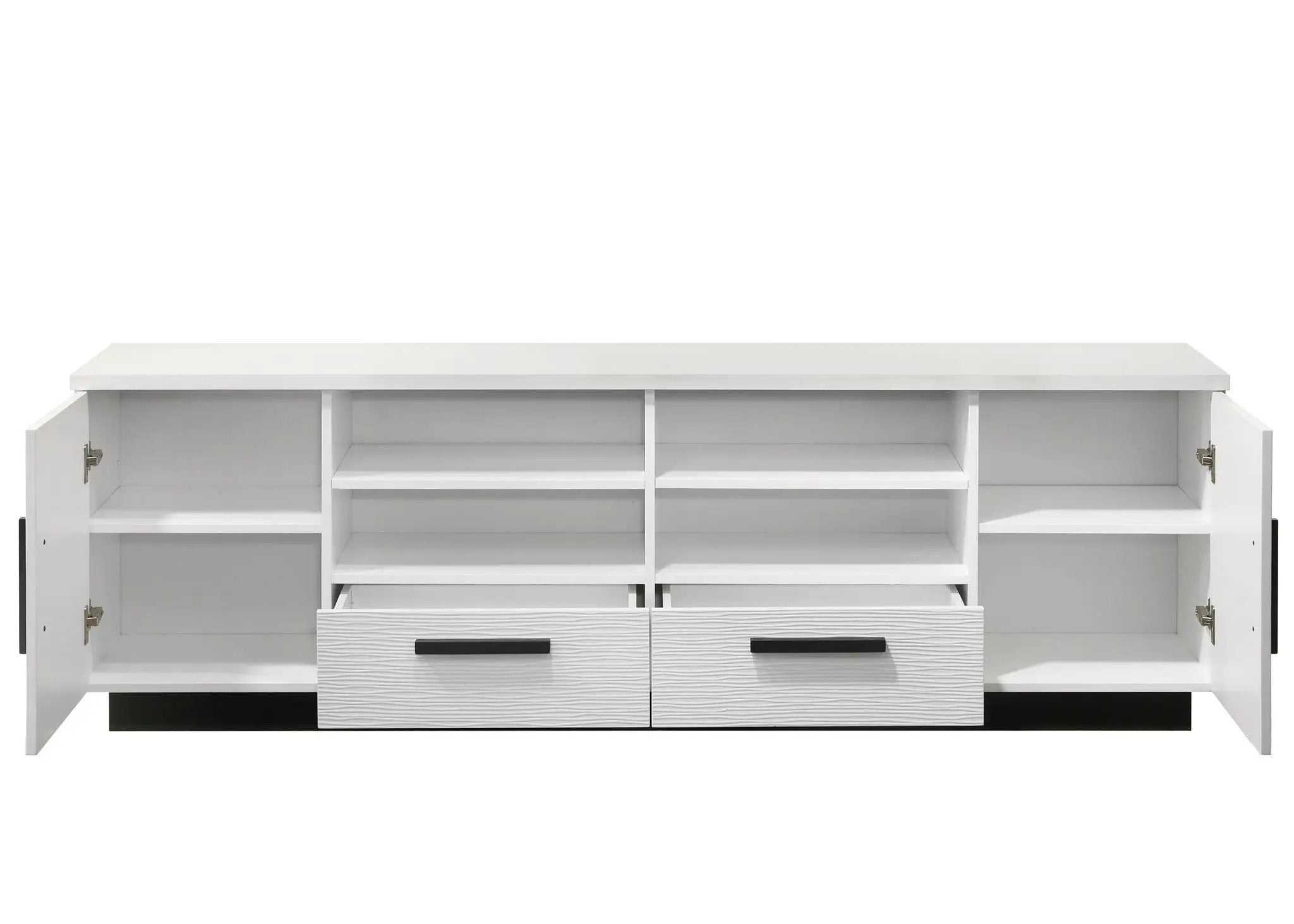 Matilda - TV Stand With Drawers - White Finish by HouseOfZazla