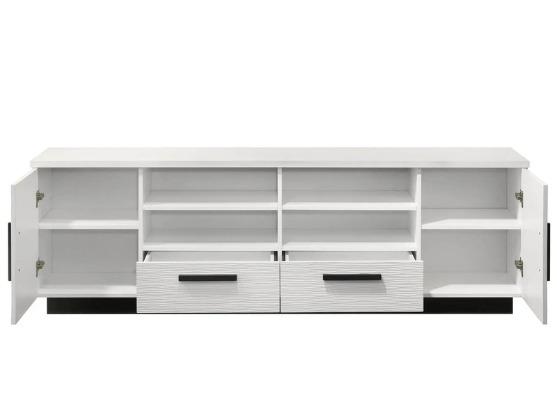 Matilda - TV Stand With Drawers - White Finish by HouseOfZazla