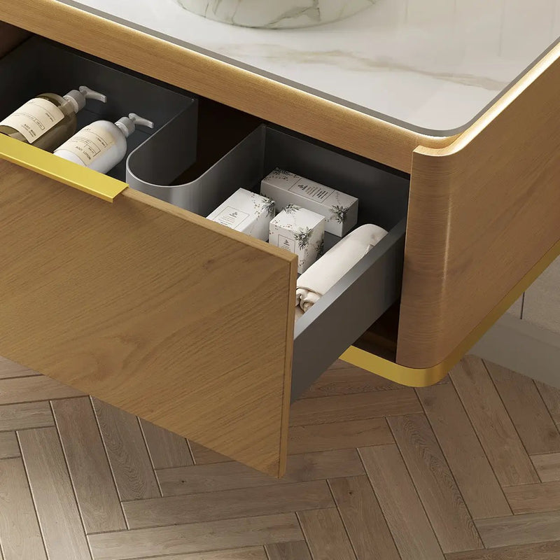 DIPA 60" Wall-Mounted Carrara Bathroom Vanity by HouseOfZazla