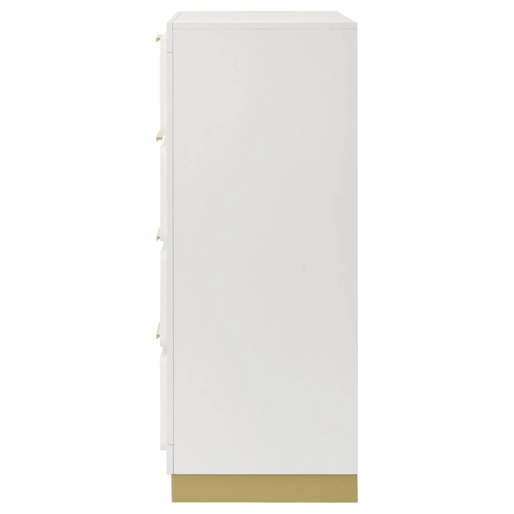 Caraway 4-drawer Bedroom Chest White by Unique Piece Furniture