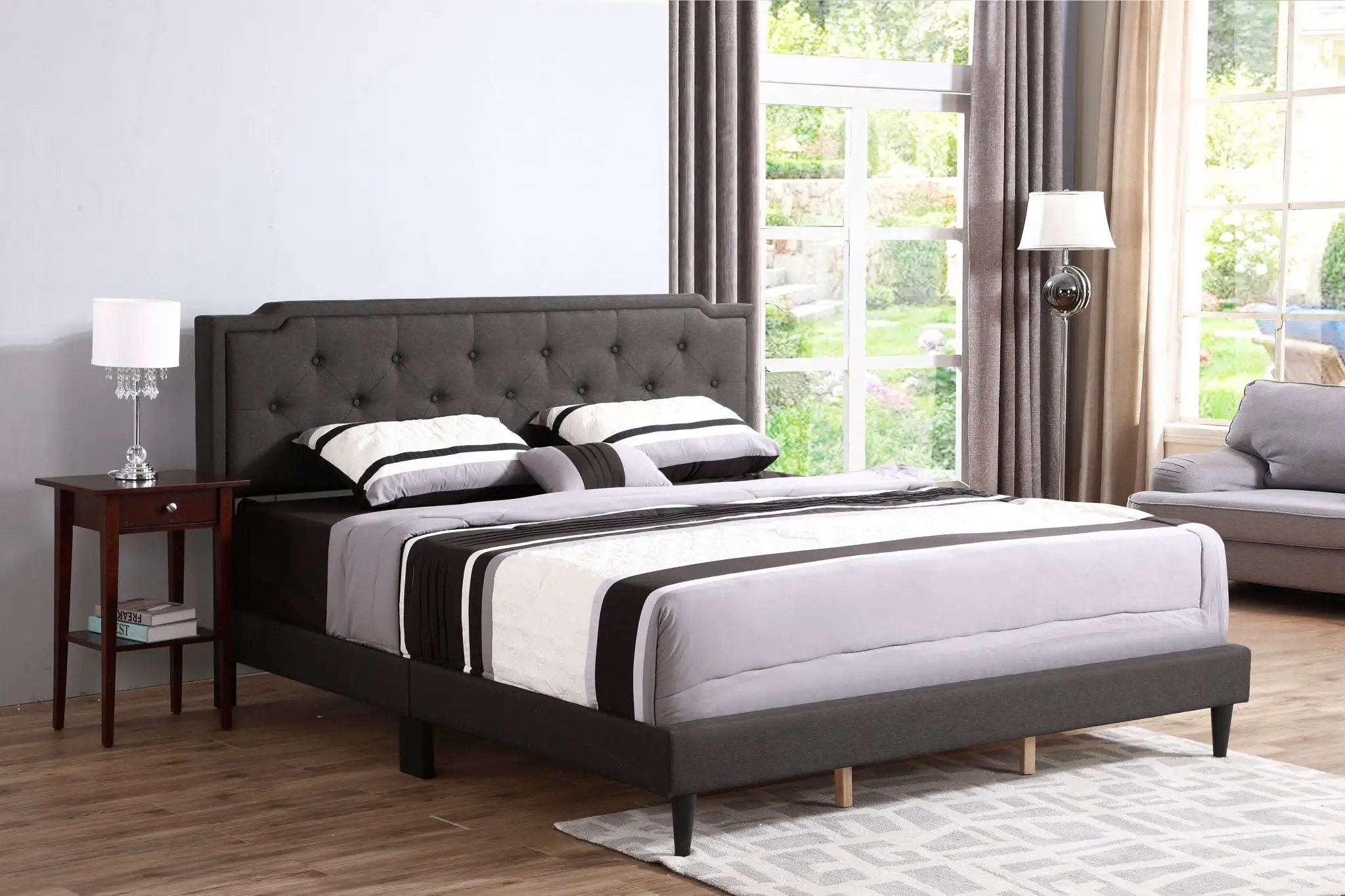 Button Tufted Bed Charming For Cozy Spaces by Unique Piece Furniture