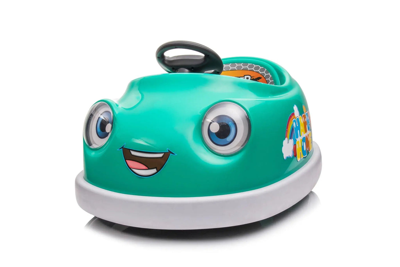 Bumper Car For Kids, 12V Dual Drive 1-6 Years Old Children's Electric Car With Pushrod Dinner Plate USB Bt Music Rocking Horse Mode Anti-Collision Bumper Ride On Car by HouseOfZazla