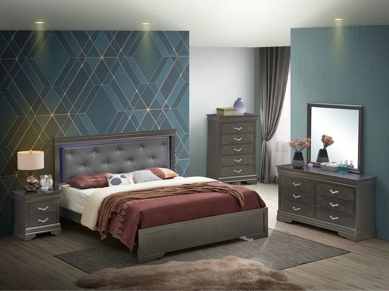 LED Elegant Bed by Unique Piece Furniture
