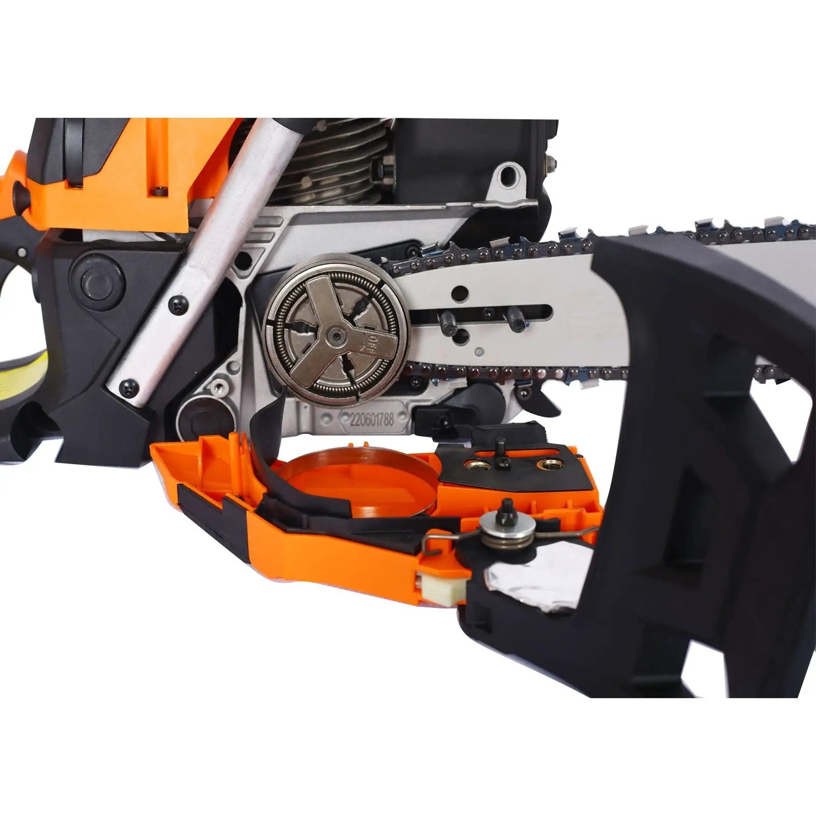 58Cc Gasoline Chainsaw 20" Bar For Wood Cutting With Oregon Chain And Bar - Orange by HouseOfZazla